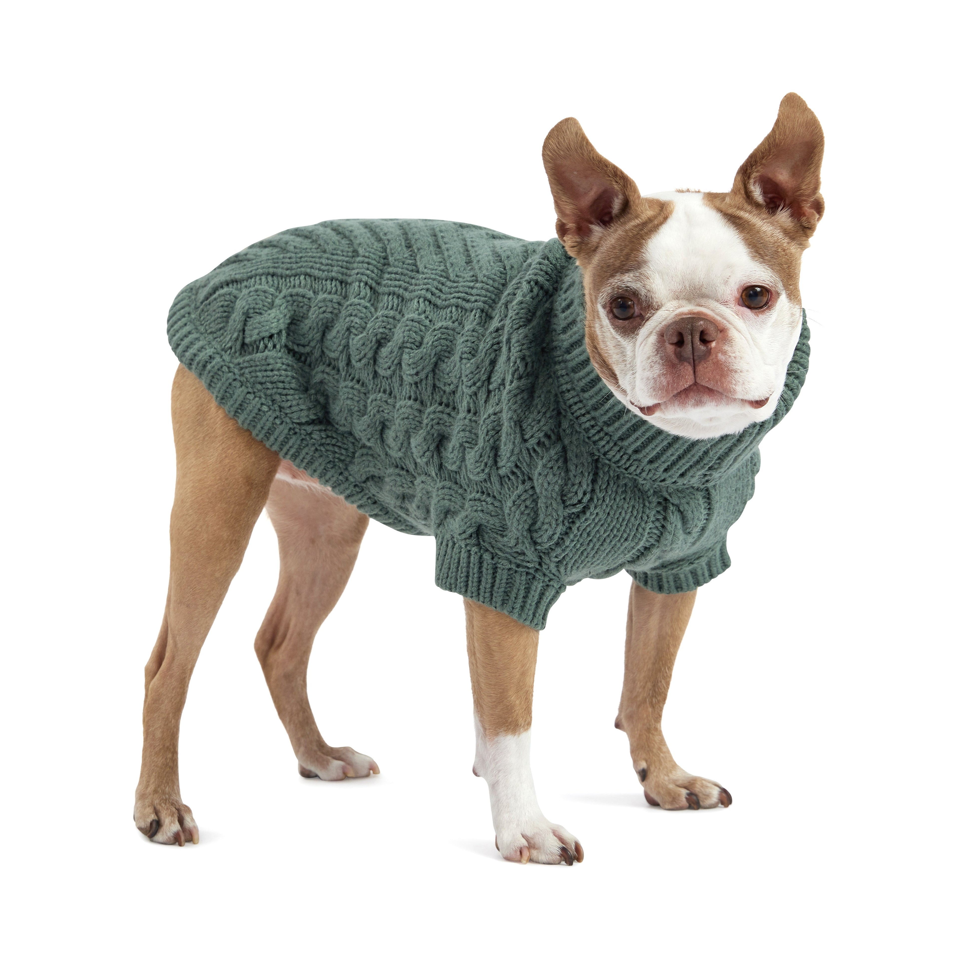GF PET® Chunky Chalet Sweater - Sage (Premium Earth Tone Knit)