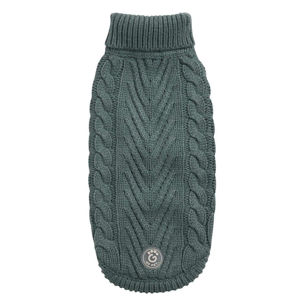 GF PET® Chunky Chalet Sweater - Sage (Premium Earth Tone Knit)