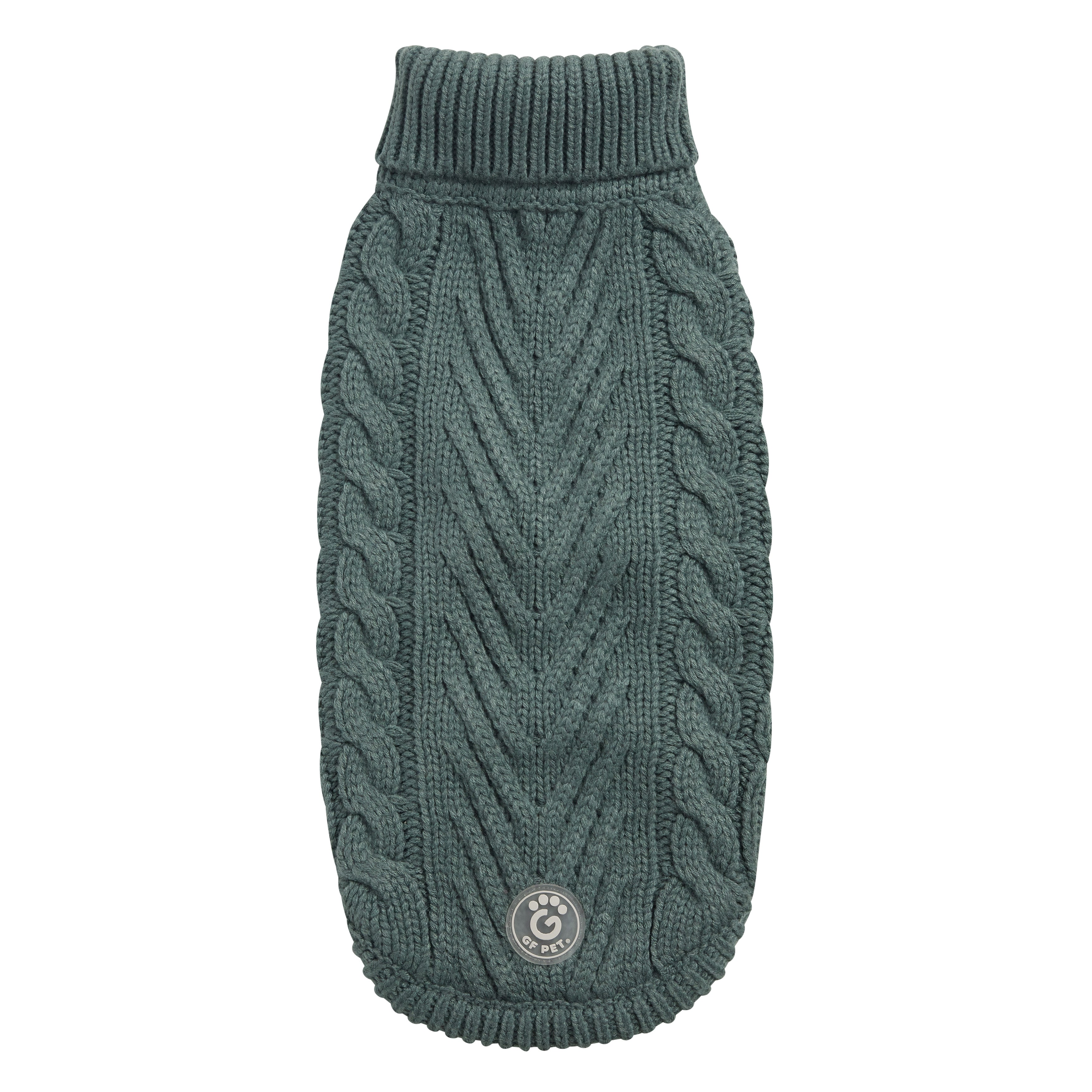 GF PET® Chunky Chalet Sweater - Sage (Premium Earth Tone Knit)