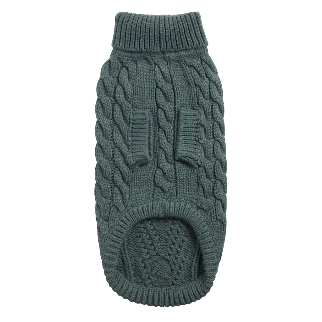 GF PET® Chunky Chalet Sweater - Sage (Premium Earth Tone Knit)