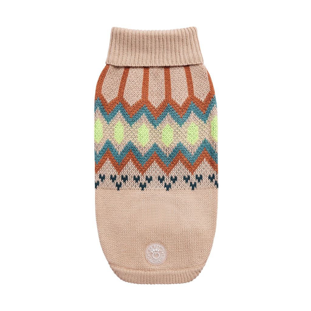 GF PET® Heritage Sweater - Sand (Vintage Native-Inspired Knit)