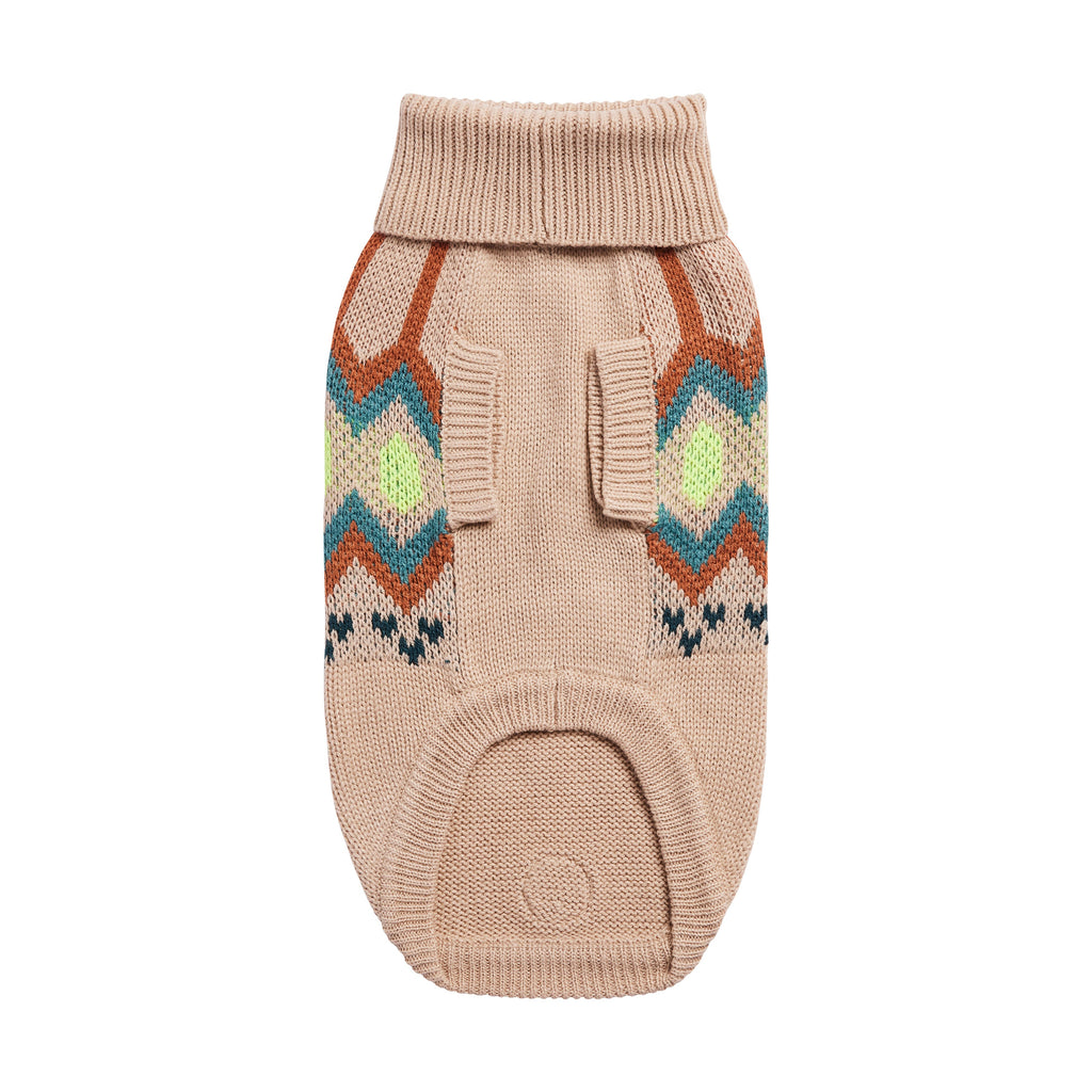 GF PET® Heritage Sweater - Sand (Vintage Native-Inspired Knit)