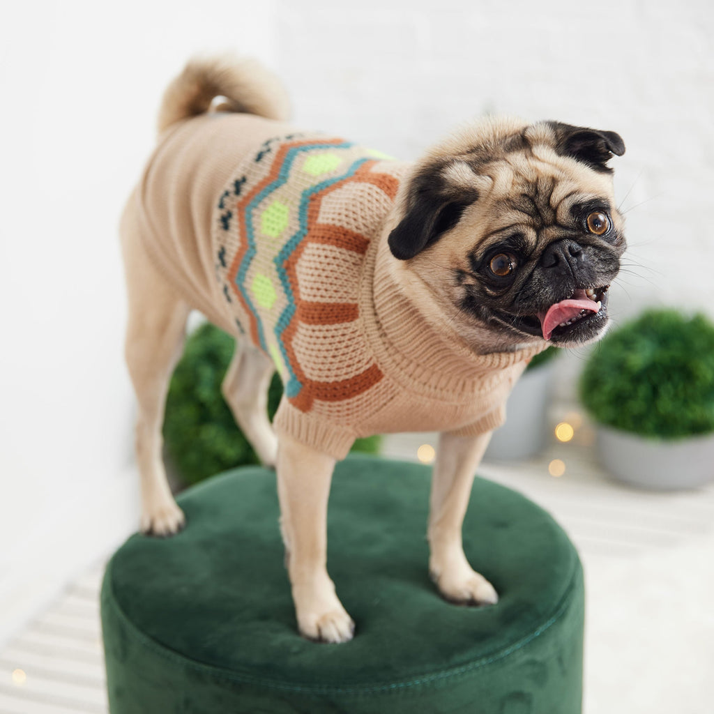 GF PET® Heritage Sweater - Sand (Vintage Native-Inspired Knit)