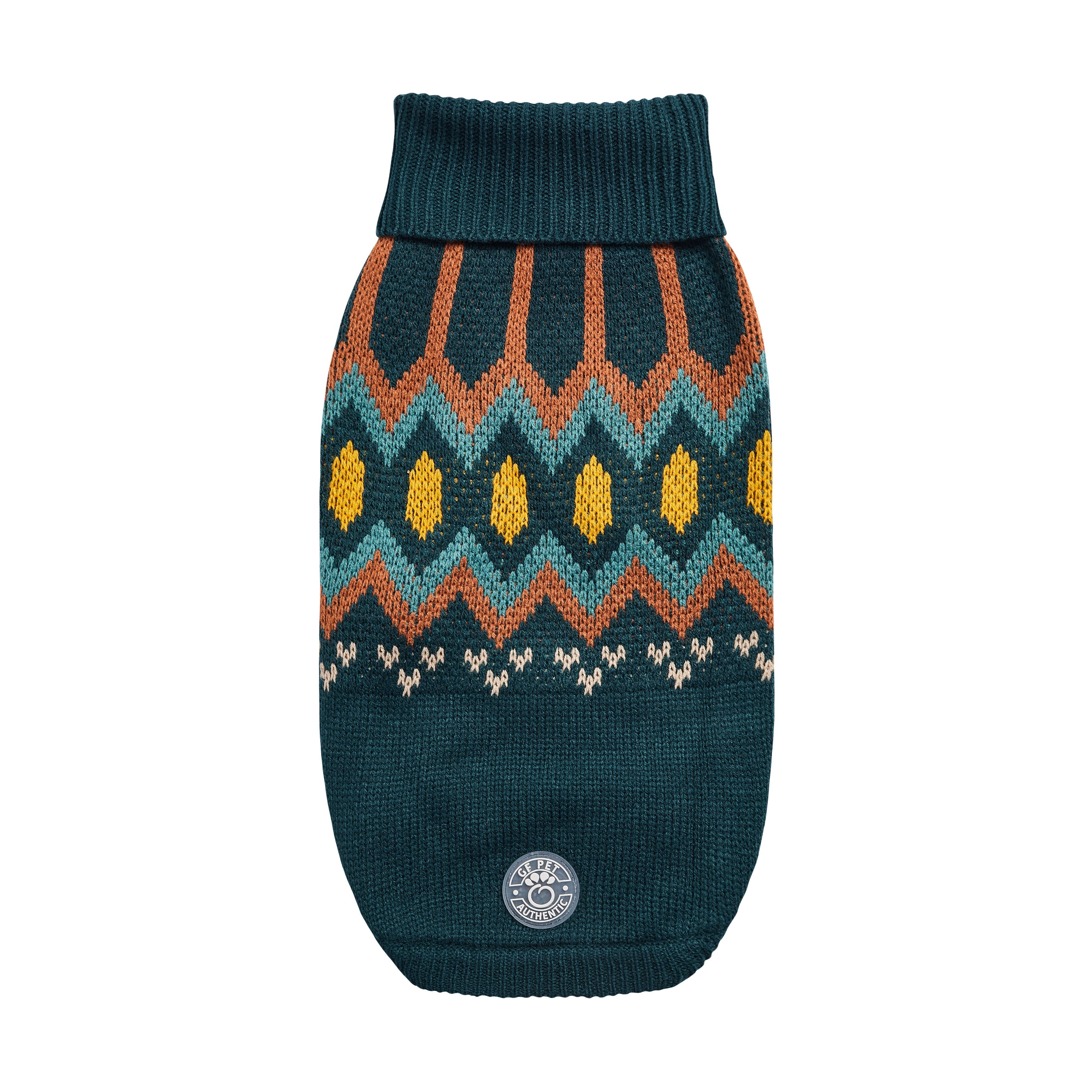 GF PET® Heritage Sweater - Teal (Vintage Native-Inspired Knit)