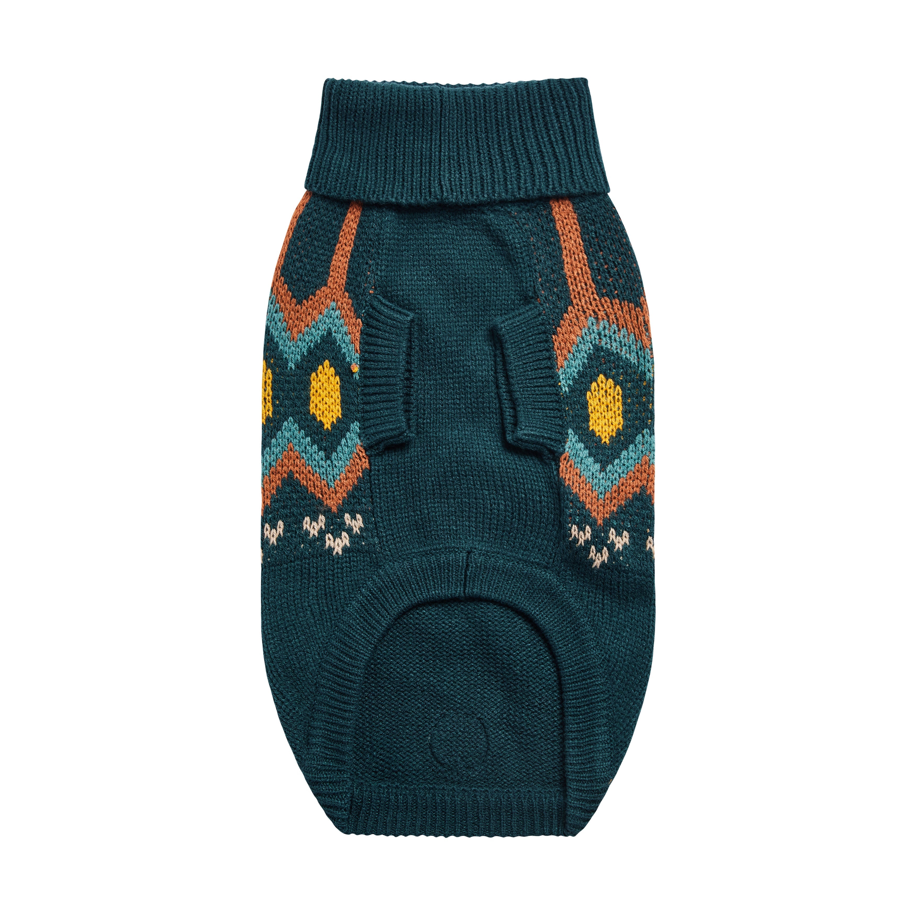 GF PET® Heritage Sweater - Teal (Vintage Native-Inspired Knit)