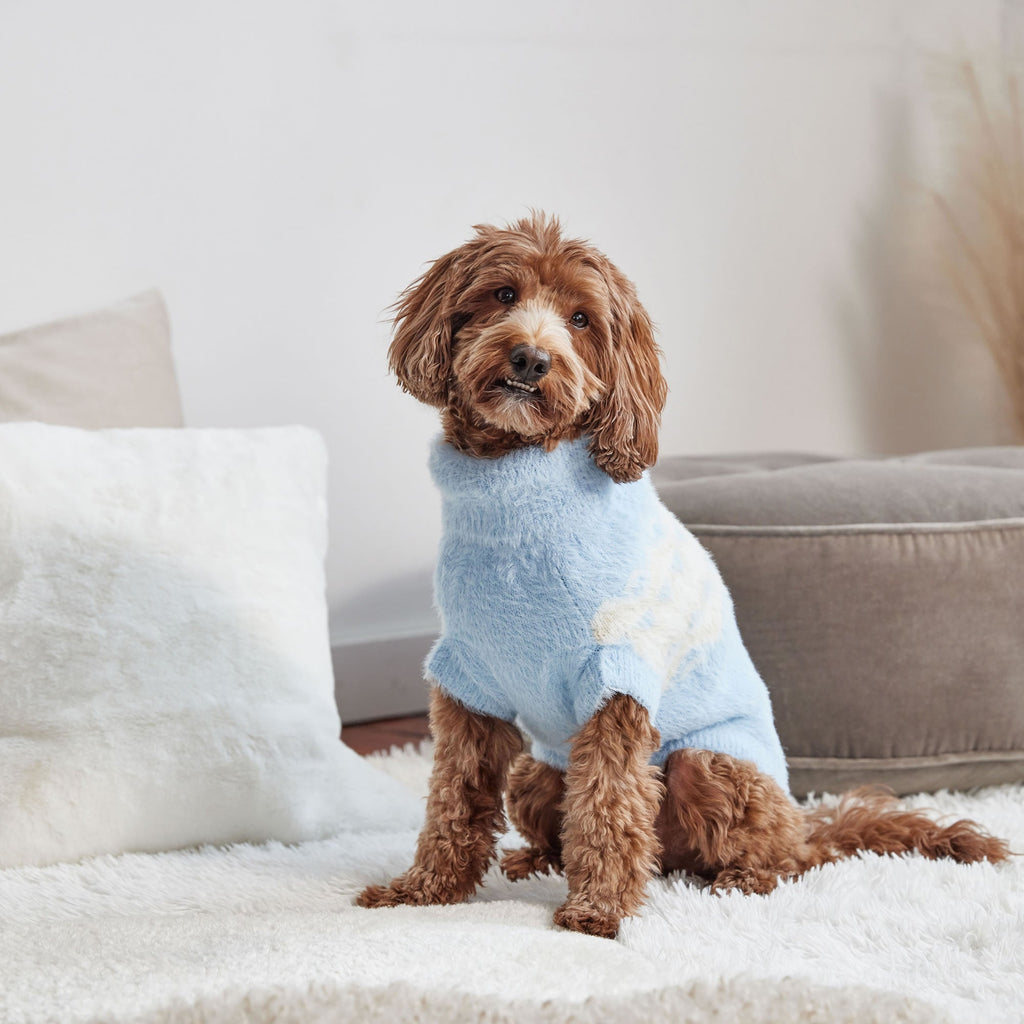 GF PET® Fuzzy Dog Sweater (Exquisite Feathery Knit & Sculpted Fit)