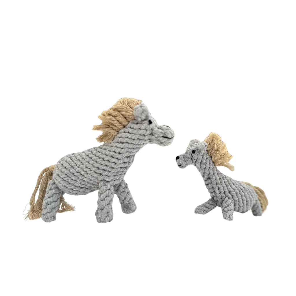 Serene the Gray Horse Rope Toy-4