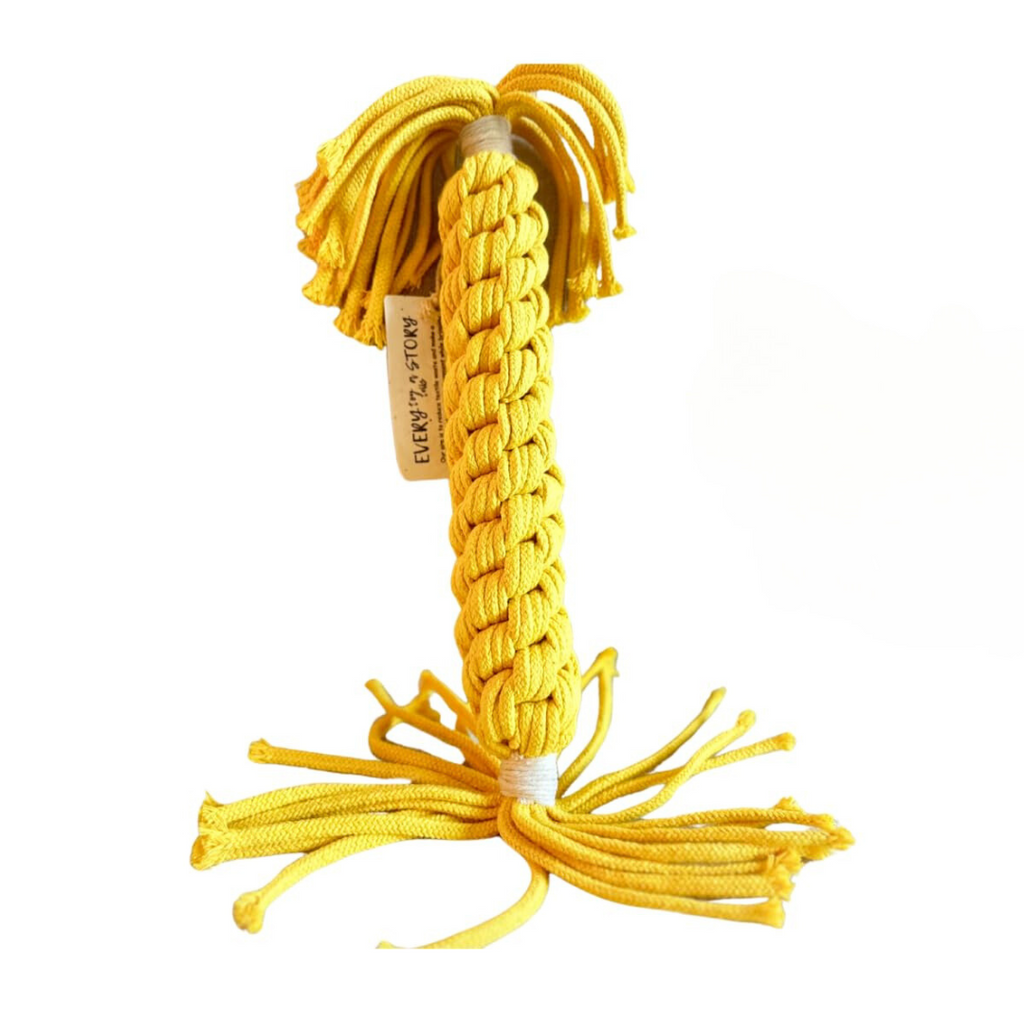Jumbo Yellow Candy Rope Toy - Big Dog