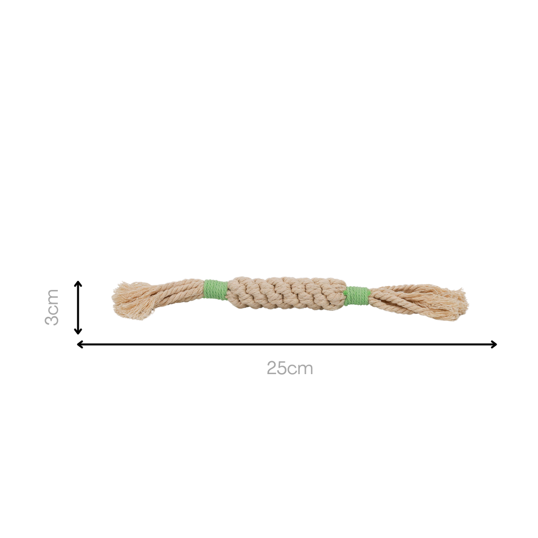 Rainbow Candy Macrame Rope Toy | Vibrant & Eco-Friendly - Small Dog