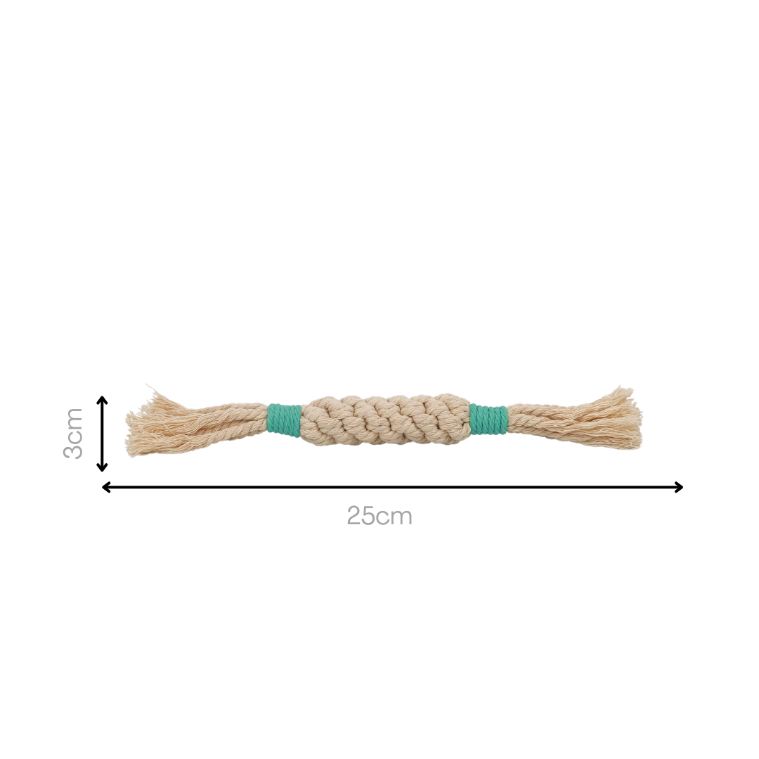 Rainbow Candy Macrame Rope Toy | Vibrant & Eco-Friendly - Small Dog