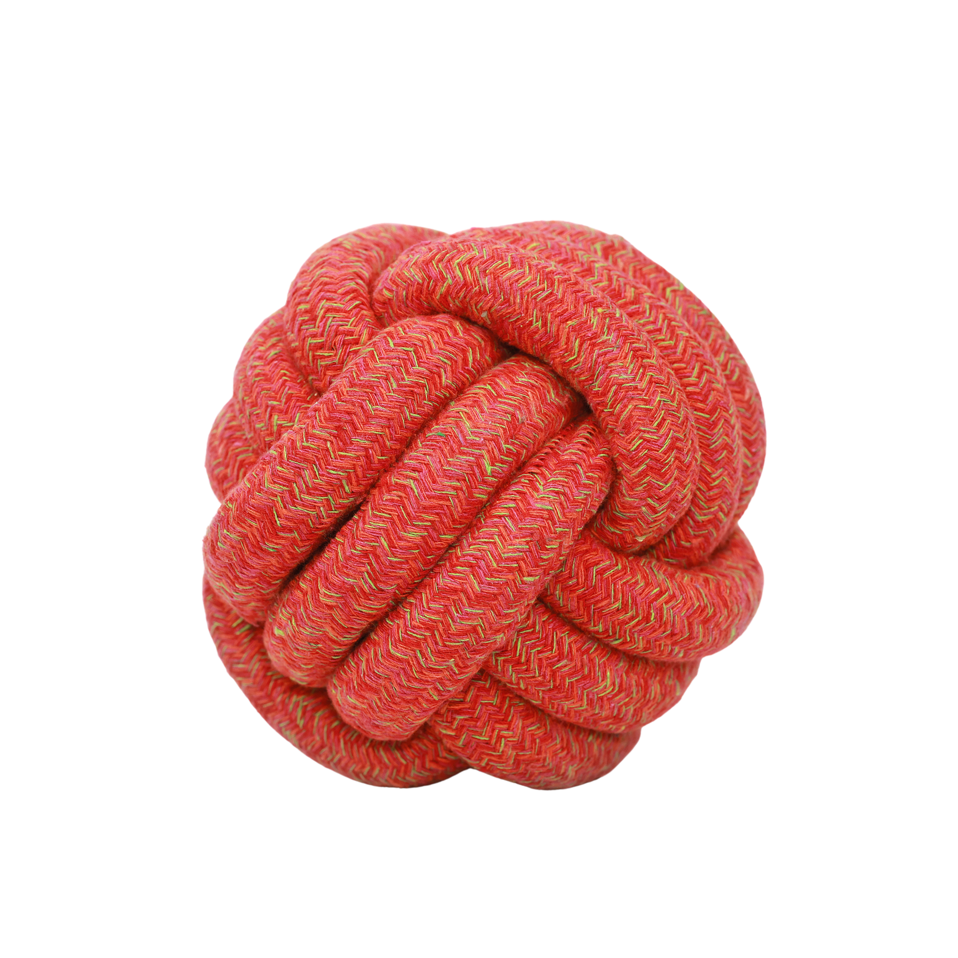 Boutique Big Paw Jumbo Rope Ball Toy - Sunshine Red Collection - Big Dog