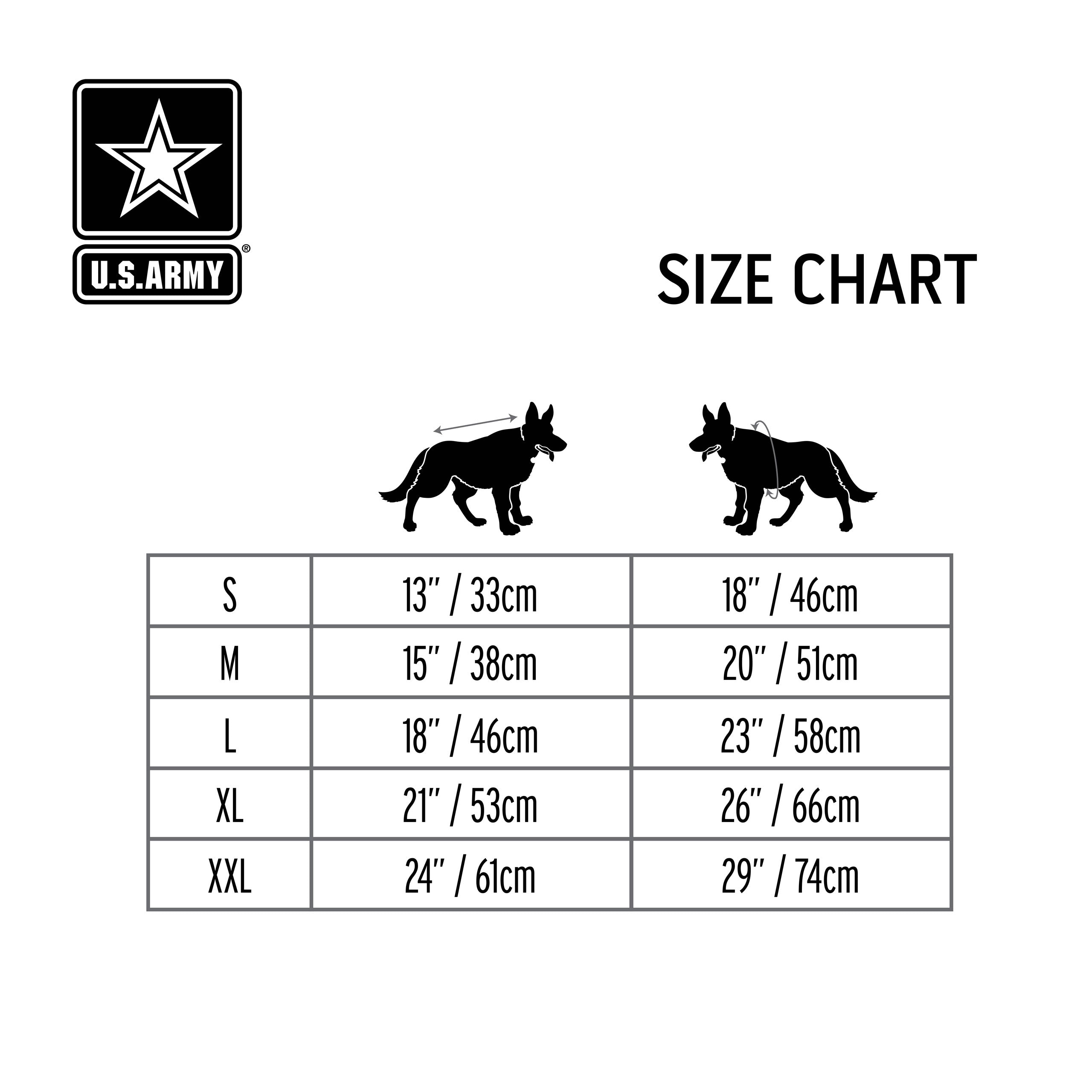 Official Licensed US Army® Dog Blanket Jacket - Black (Rugged Outdoor Gear)