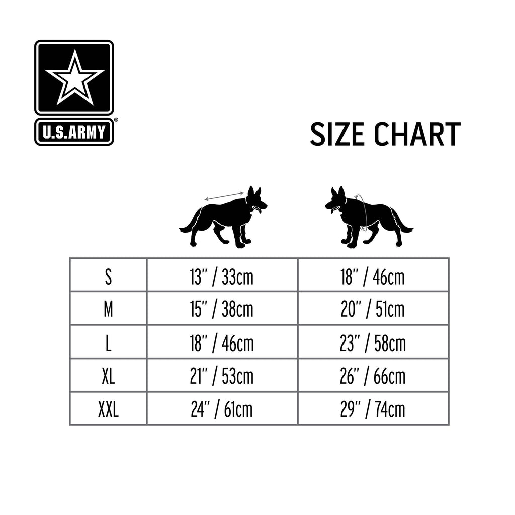Official Licensed US Army® Dog Jacket - Camo (Sporty Winter Gear)
