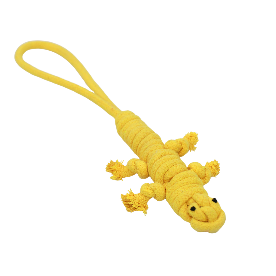 Yellow the Lizard Rope Toy | Movie-Inspired & Handcrafted - Small Dog